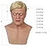 YRZGSAWJ Hyper Realistic Old Man Mask Silicone Face Mask Gentleman for Cosplay Crossdresser Halloween Roleplay