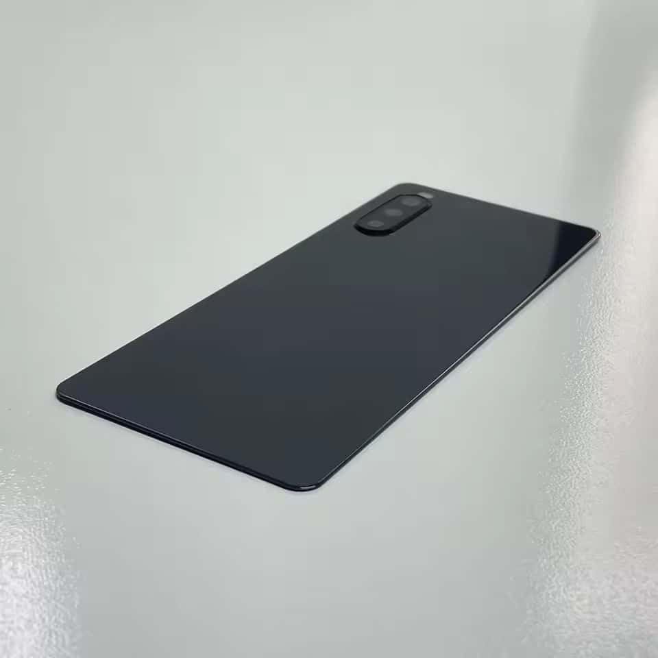 YOOOKOOO Compatible Rear Back Cover for Sony Xperia 10 II – Battery Door Housing Replacement Part (Black)