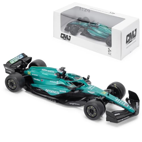 Aston Martin AMR24 F1 Druckguss-Modellauto im Maßstab 1:24 ? Saison 2024 | Fernando Alonso #14 Detaillierte Sammleredition | Offizielles Lizenzprodukt für 26,95 EUR bei amazon.de Bild: Aston Martin AMR24 F1 Druckguss-Modellauto im Maßstab 1:24 ? Saison 2024 | Fernando Alonso #14 Detaillierte Sammleredition | Offizielles Lizenzprodukt für 26,95 EUR bei amazon.de
