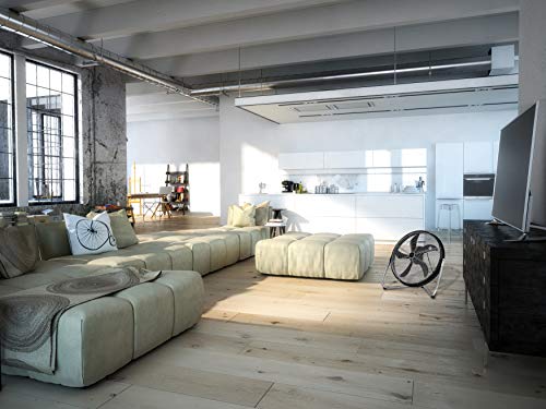 7271640 Yucon II 50 cm Standventilator für den Innenbereich, Matt Schwarz / Chrom