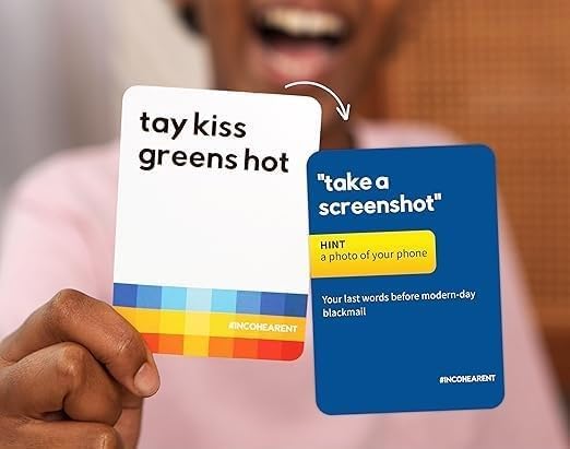 Image of Awestuffs Incohearent Family Edition Card Game - The Family Game Where You Compete to Guess, Party Game (Ages: 12 Years & Up; Players: 2+)