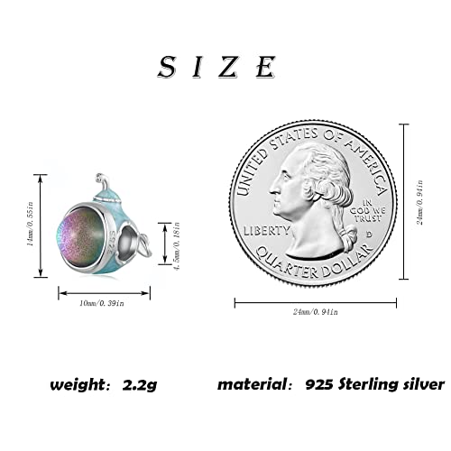 ARTCHARM Blue Dream Submarine Charms Beach Waves Beads Pearl Beads Fit Original Bracelet DIY Neckalce3