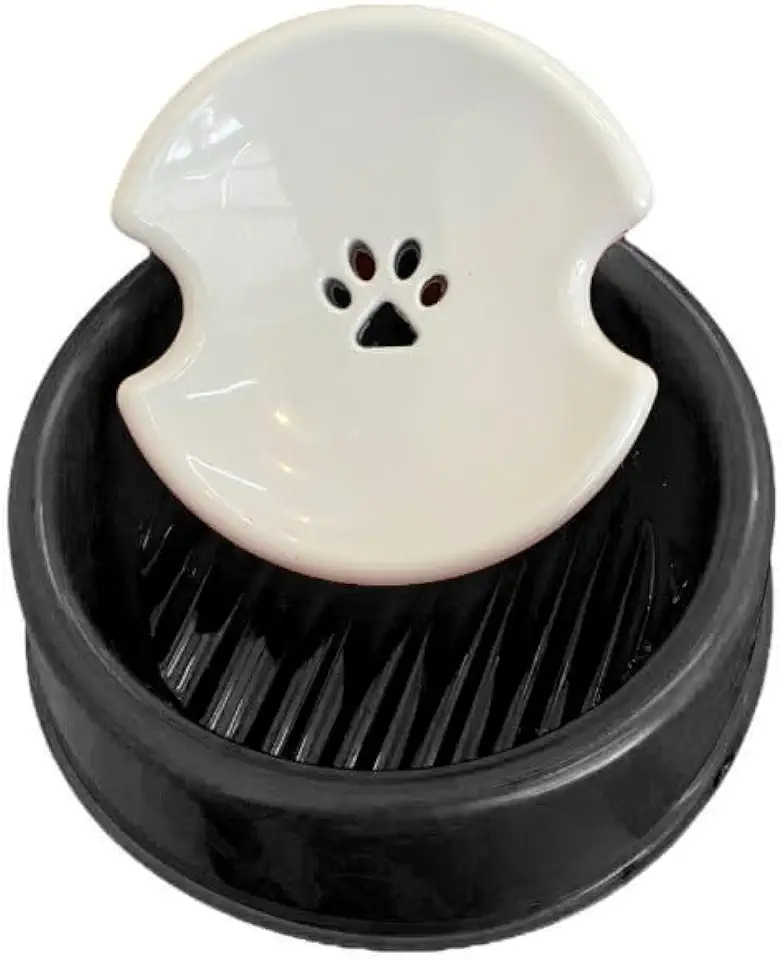 Bebedouro Resistente para Cães com Pelos Longos, Cuidado e Seguro, Preto, 800ml