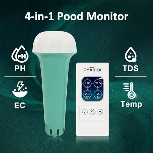 Testeur de salinité de piscine Wi-Fi pour corriger le pH et l'eau corrosive
