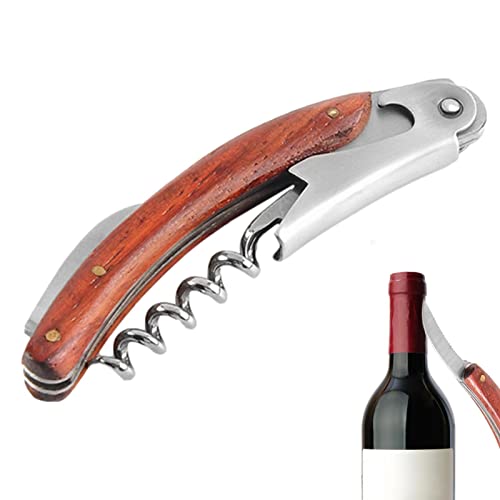 Tire-bouchon Ouvre-bouteille,Ouvre-bouteille de vin | Tire-bouchon à vin pliable antidérapant,Gadgets de cuisine polyvalents, ouvre-bière résistant à l'usure pour serveurs, sommeliers