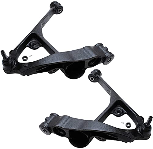 Image of Detroit Axle - Front 10pc Suspension Kit for 1999-2006 Chevy Silverado 1500 GMC Sierra 1500, Suburban Yukon XL 1500 Tahoe Cadillac Escalade ESV EXT, 4 Control Arms w /Ball Joints 4 Tie Rods 2 Sway Bars