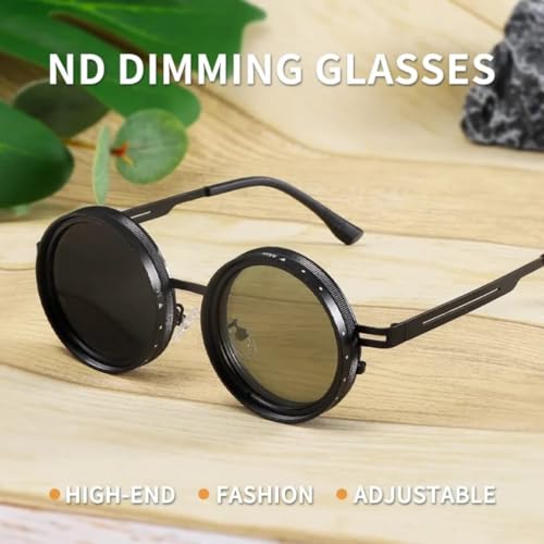Image of Adjustable Nd2 Sunglasses 1-9 Level Light Reduction UV400 Anti-UV Polarized Glasses TAC Shades Function sunglass Summer vibes
