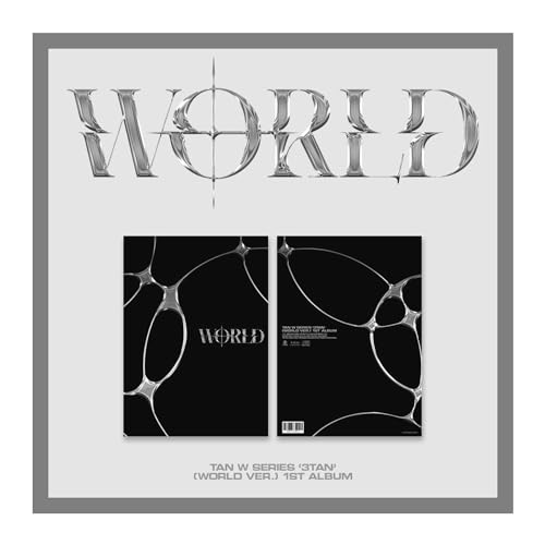 TAN W SERIES 3TAN WORLD Version 1st Album CD+Poster on pack+Photobook+Postcard+ID card+Photocard+Unit card+Sticker+Tracking Sealed