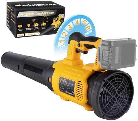 Cordless Leaf Blower Fit for Dewalt, 650 CFM Electric Leaf Blower, with Brushless Motor Built-in Protection Device, Variable Speed, Turbo Mode, for Driveway Lawn Care, Yard, Snow(Tool ONLY)