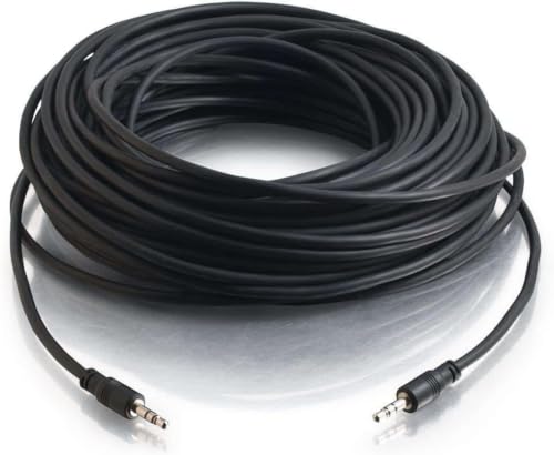 Image of Aux Cable, 3.5mm Male to Male Stereo Aux Cord Compatible with Headphone, MobilePhone, Car Stereo, Home Theatre & More,Black,1pc Pack. (15 METER)