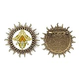 modern flower baroque pattern Metall Sonne Brosche Haken Pin