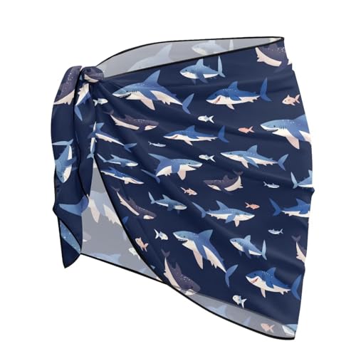 Sarong Swimsuit Coverup for Women Chiffon Beach Scarf Bathing Suit Cover ups Sexy Bikini Swimwear Wrap Skirt2