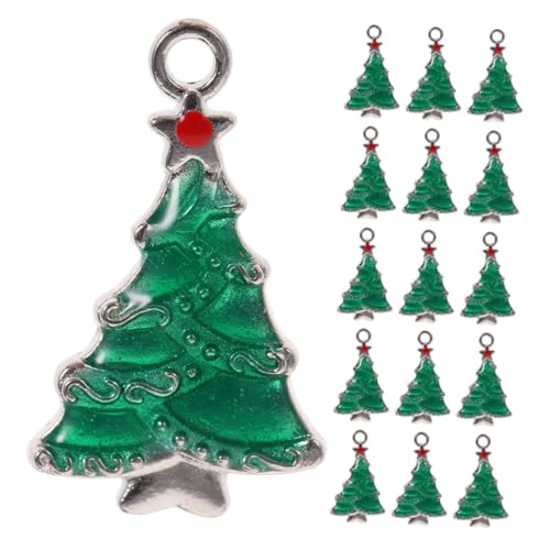 Pendentifs pour Colliers et Bracelets Sapins de Noël Émail Cadeau DIY