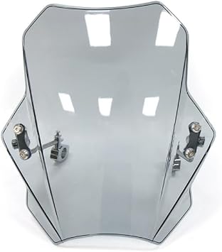 Motorcycle Windscreen Windshield for Yamaha Xmax X-MAX 125 250 300 400 XMAX300, Windproof Motorbike Windshield Deflectors AntiCrack Front Fairing Wind,A/Gray