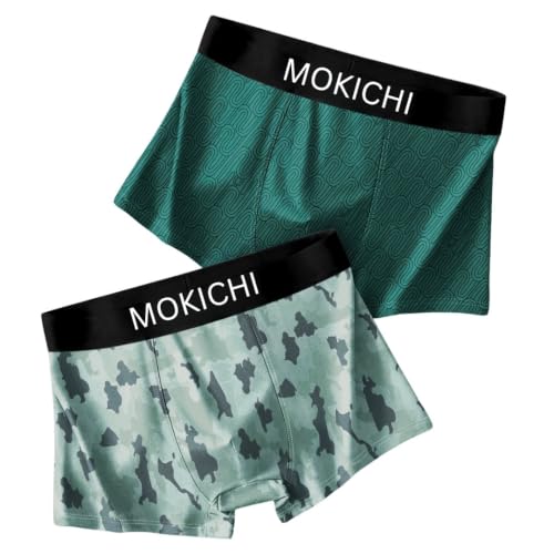 Image of Men's Microfiber Boxer Briefs Pack of 2 | Ultra Soft Stretch Trunks | Moisture-Wicking Breathable Innerwear | Printed Premium Underwear for Men | Comfortable Elastic Waistband