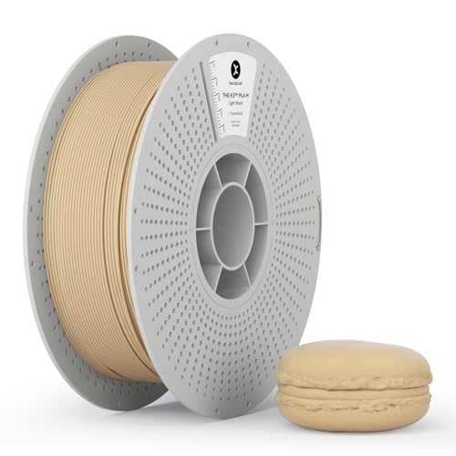 Kexcelled マットPLA つや消しの質感 紙ボビン 3Dプリンターフィラメント素材 1.75mm径 ほとんどのFDM 3Dプリンターに対応 スプール造形材料 寸法精度+/- 0.03mm 正味量1kg(2.2lbs) 薄木色