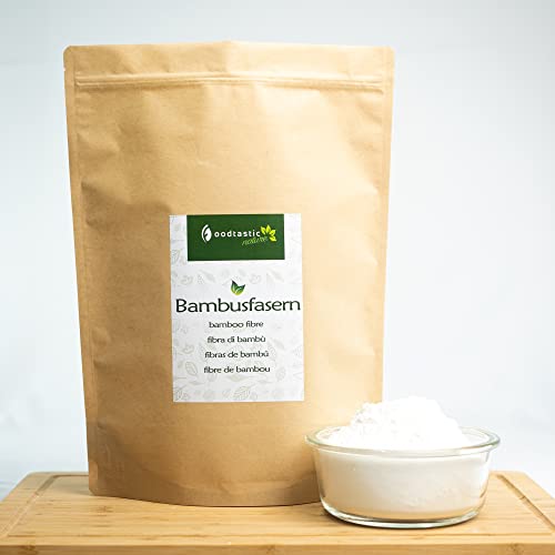 Foodtastic Bambusfasern 600g | Hoher Ballaststoffgehalt und sehr kohlenhydratarm | Bambusfasermehl, glutenfrei und ohne Allergene Cover