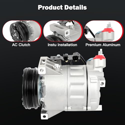 Image of CCIYU AC Compressor w /Clutch for Volvo XC60 2.5L 2015-2016