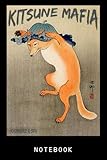 kitsune mafiaanime nine tail fox spiritukiyoe japanese journal notebook: lined 6 x 9 120 pages college ruled notebook | cute anime girl notepad diary or journal | writing gift for all anime lovers