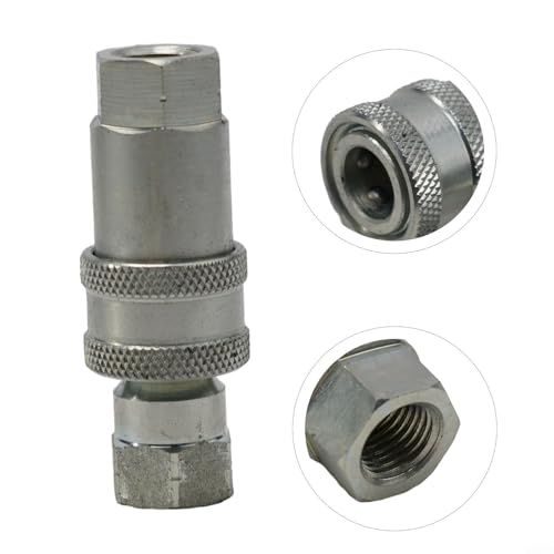 Image of Hydraulic Quick Connect Coupling Poppet Valve Quick Release Fitting NPT For ISO A Hydraulic Coupling Connector 1 /4 inch 3 /8 inch 1 /2 inch 3 /4 inch, 40 MPa Pressure, For Agricultural Construction Equipment(NPT-1 /4)