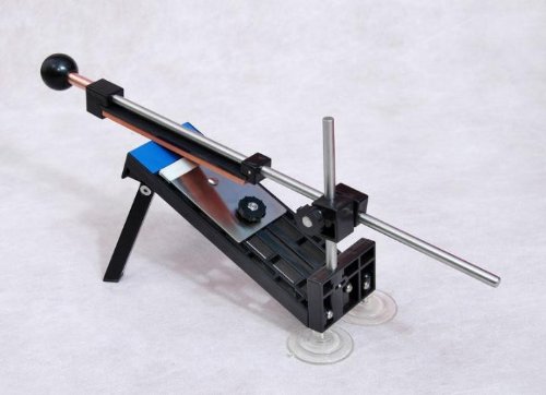 Hwydo Affûteur professional d'angle fixe en version améliorée /outil d'aiguisoir / Aiguiseur pour kit de couteaux de la cuisine avec 4 pierres à aiguiser