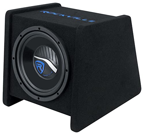 Rockville RV10P 10" 500W Car Audio Subwoofer in Vented Enclosure, 4 Ohm, Deep Bass, Compact Design, Durable Build, for Car Audio Enthusiasts - Image 3