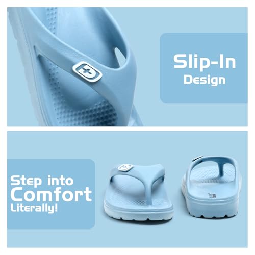 Image of Flip Flops for Women | Lightweight Thong Slippers with Soft EVA Sole | Anti-Slip Everyday Wear Sandals for Home & Outdoor