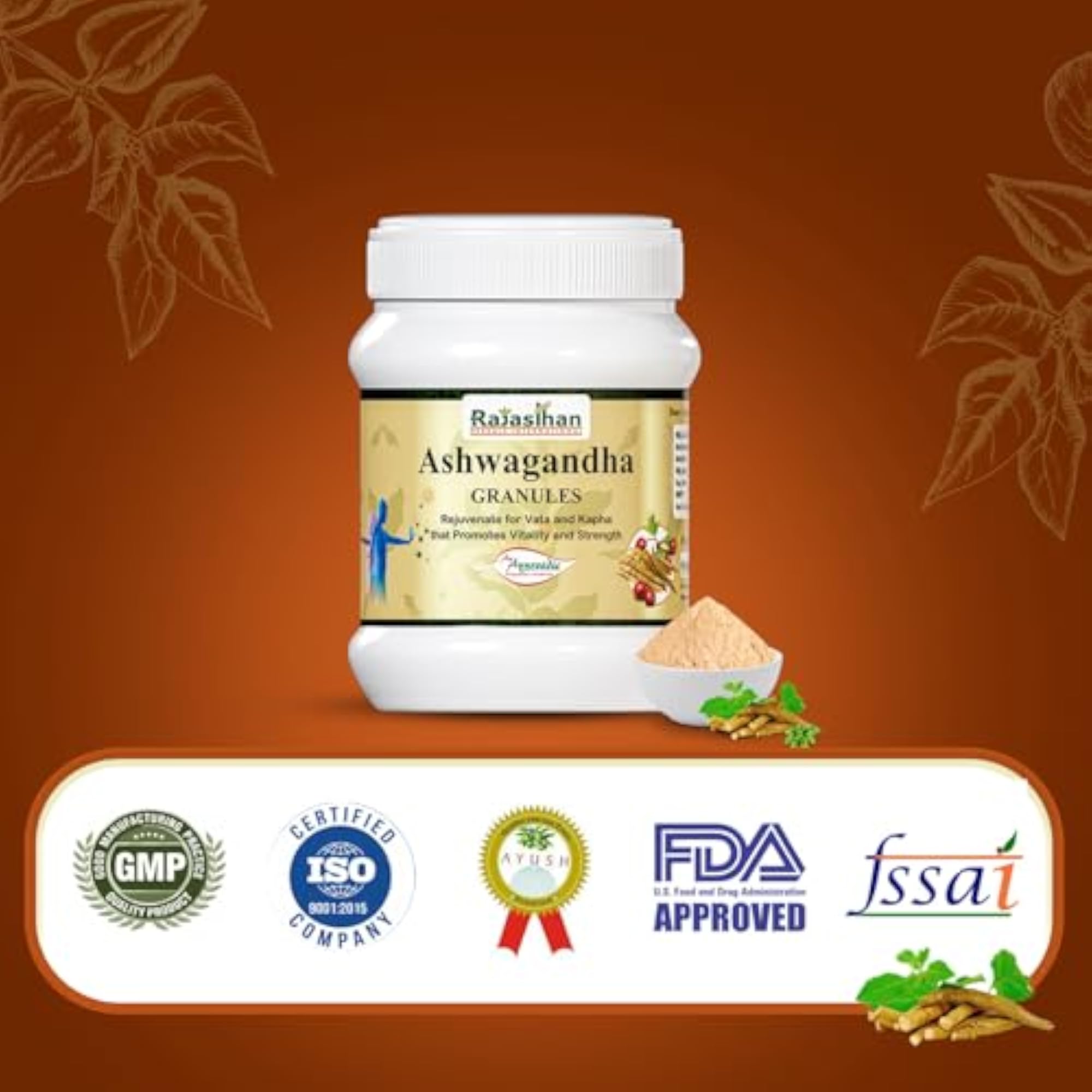 Ashwagandha Granules for Vitality & Strength, 120gm