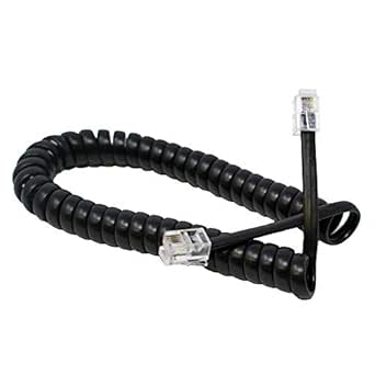 Câble Téléphonique Spiralé RJ10/4P4C – Longueur 2 M – Noir – Pour Combiné Téléphone Fixe – Qualité Supérieure - 9