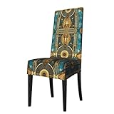 Protection complète : protégez vos meubles des taches, de la poussière, de l'usure quotidienne et des rayures. La housse de chaise de salle à manger élastique et épaisse avec ourlet élastique cousu garantit que la housse de chaise de salle à manger s'adapte à votre chaise en toute sécurité et est facile à mettre et à enlever.