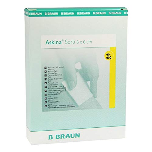 askina Sorb Alginate CMC pansement 6 x 6 cm ster. de B. Braun AG