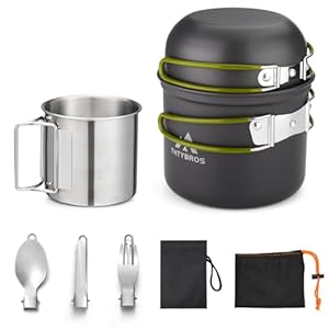 Camping Cookware Kit Backpacking, 0...