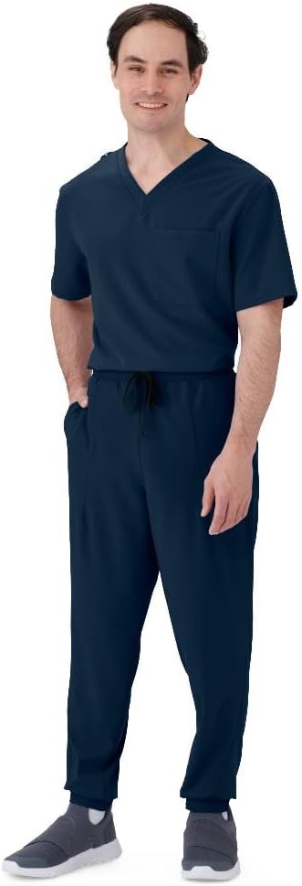 Mill AVE Unisex Scrub Tops Navy