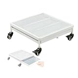 【Rete metallica】: Il sottovaso è realizzato in rete metallica inodore, impermeabile e antiruggine con verniciatura a forno. Può sostenere fino a 250 kg (550 libbre), supportando facilmente vasi da fiori pesanti, bidoni della spazzatura o elettrodomestici, soddisfacendo le esigenze di spostamento di vari oggetti pesanti.