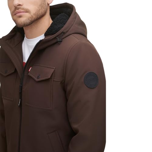 Image of Levi's Men's Soft Shell Two Pocket Hooded Trucker Jacket