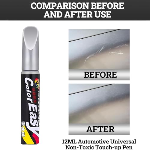 3 Stück Silber Auto Lackstift Lack Reparaturstift Silber Auto Lackstift Lackreparaturstift Autolack Kratzer Entfernen Lackstift Silber Metallic Lackstift Silber Glänzend 12 Ml Korrodiert Autos Nicht