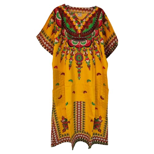 Langes Kaftan-Kleid für Damen, 100 %...
