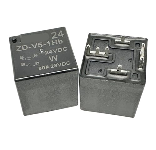 Relé ZD-V5-1Hb 24 V CC V7-1A-E-24 V-80 A componente electromecánico industrial 4 pines