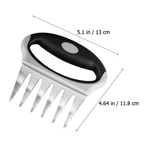 Lurrose 2 Peças de Aço Inoxidável Triturador de Carne Garras de Carne para Churrasco Garfos de Carne