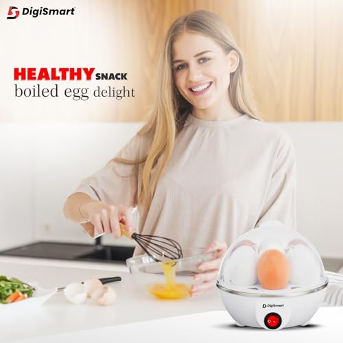 DIGISMART Electric Egg Boiler | 7 Egg Boiler | 3 Boiling Modes | Automatic Operation | Overheat Protection | Shock Proof Body | Steamelectric egg... - Image 3