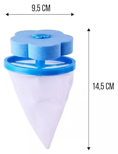 Filtro Coletor Pega Pelos Fiapo Papa Bolinha Lavadora Kit com 4 Lavanderia