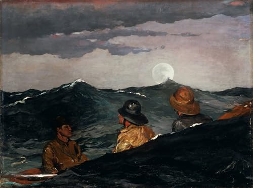 Affiche Embrasser la lune de Winslow Homer Impression d'art sur Toile 60x90cm