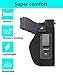 TACwolf 4PC Universal Right and Left IWB Holster Magazine Pouch for Concealed Carry Inside Fits Firearms Glock 19 17 26 27 43 S&W M&P Shield 9/40 1911 Taurus PT111 G2 Sig Sauer Ruger