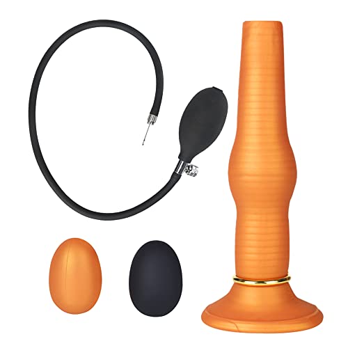 TaRiss's 5点セット サンラン器 ウマレル2点付き インフレート式 アナル玉 シリコン ゴールド - 画像1