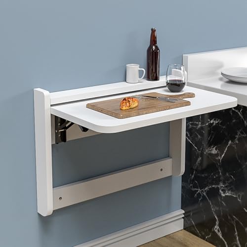 Table pliante murale peu encombrante, petit bureau suspendu rabattable pour cuisine