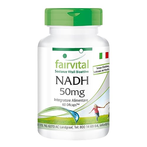 Fairvital | NADH 50mg - per 2 mesi - VEGAN - alto dosaggio - 60 c...