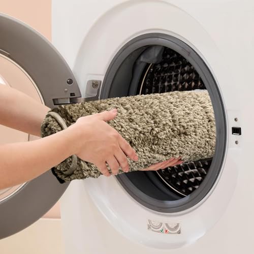 Amazon Brand - Solimo Premium Anti-Slip Microfibre Bathmat - 60cm x 40cm, Light Taupe