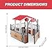 Owddddtnxc Horse Stable Playset Pavilion 7.3x5.5x6.3'' Plastic Horse Barn Playset Pavilion Imaginary & Creative Educational Toys Accessories for Lovers