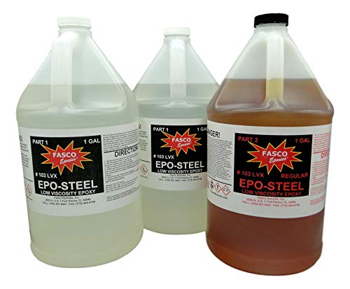 Fasco Epoxies #103 LVX - Low Viscosity Epoxy - 3 Gallon Kit (Slow Hardener)