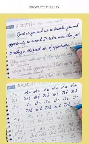 Fließend kreisförmig Englisch Kalligraphie Copybook, Englisch Handschrift Praxisbuch Groove Training Copybook